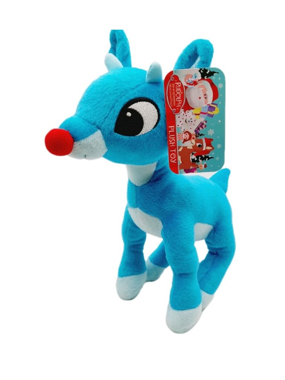 Rudolph The Red Nosed Reindeer Blue Stuffed Plush Toy 10” Tall